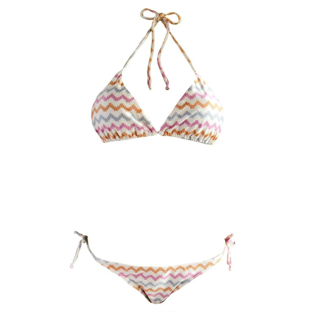 Alga Marinha Pastel Zig Zag Striped Bikini NWT
